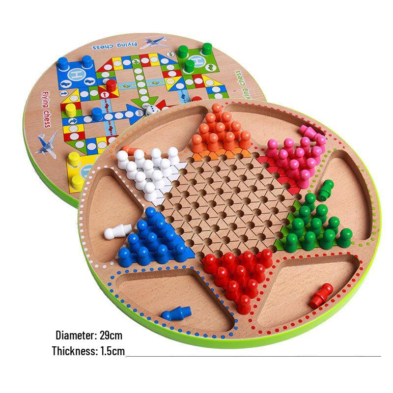 Multi-Game Wooden Board Set