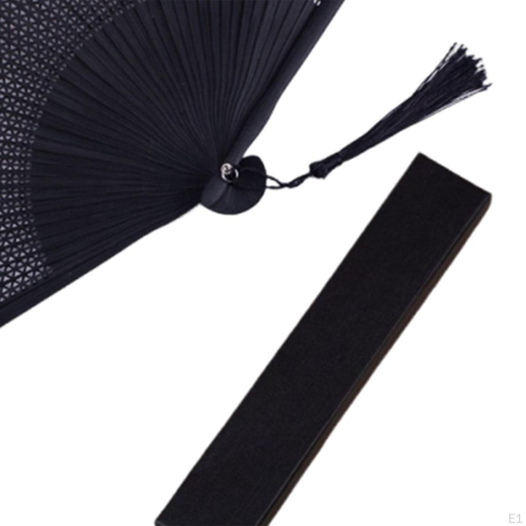 Chinese Folding Fan Bamboo Decor Novelty Folded Chinoiserie Handheld for Party Kung Fu