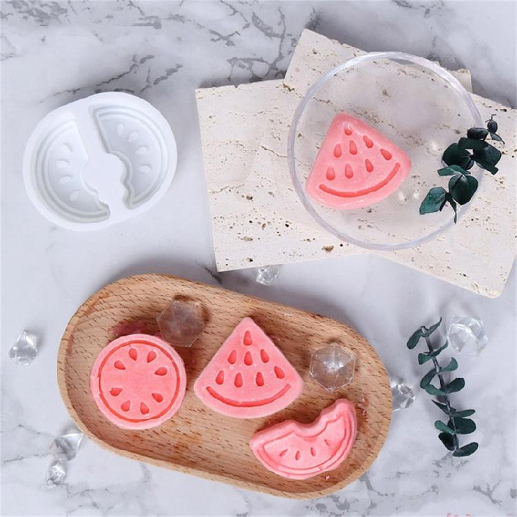 3D Watermelon Shaped Silicone Molds Fondants Molds Bakings DIY Supplies Nonstick