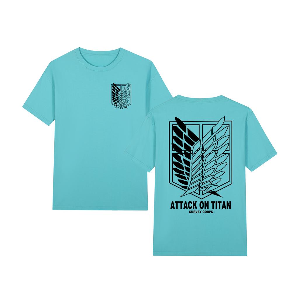 Attack On Titan Survey Corps Rival Levi Eren Yeager mikasa ackerUnisex Vintage Tshirt Cotton Unisex T shirt New Tee Tshirt Women Tops