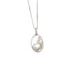 S925 Pure Silver Aurora Dazzling Fish Tail Baroque Natural Freshwater Pearl Pendant Pacifier Universal Buckle Pearl Necklace