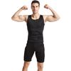 Men's Tummy Tuck Vest Double-Breasted Bodysuit Shapewear Hide Beer Belly Tight Sports Corset for Warm-Up