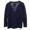 Sacai Made In Japan Long Sleeve V Neck Knit Cardigan 2 Navy Women Used