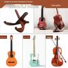 X-Type Wooden Guitar Stand, Thick Plywood with Soft Leather Edges, for Acoustic, Classical, and Bass Guitars
