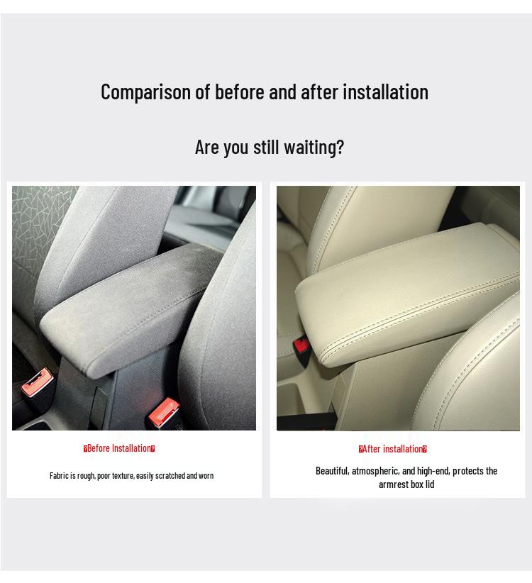 Passar 08-22 Lavida, Lavida PLUS och Classic Lavida Qihang Läderskydd för armstödsbox.