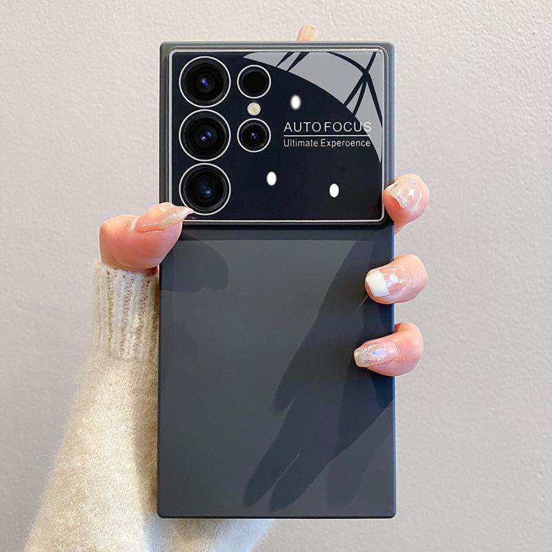 Liquid Silicone Case & Full Lens Film for Samsung S22/S23/S24 Ultra - Anti-Fall