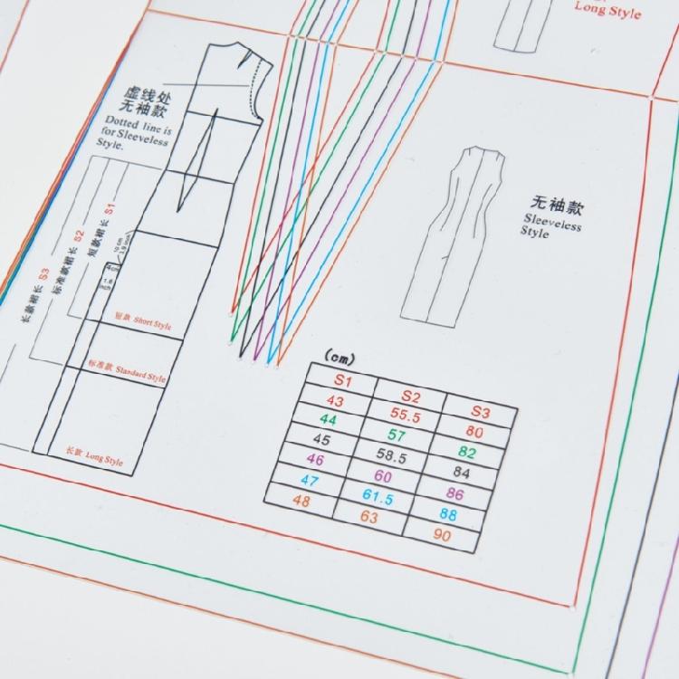 Women's Dress Ruler Easy to Use Dressmaking Ruler for Creating Basic Dress Pattern Templates