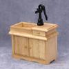 1:12 Dollhouse Miniature Bathroom Sink Cupboard Kitchen Wash Basin Drawer Furniture Model Decor Toy Doll House Accessories