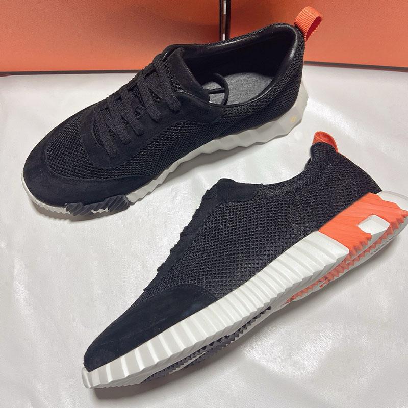 2025New Mirrored H casual sneakers, lightweight, European-style genuine leather, fashionable, unisex mesh casual shoes