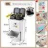 JEKO Elevated Kitchen Trash Can with Lid, Push-to-Open, Large Capacity, Double Layer for Dry/Wet Separation