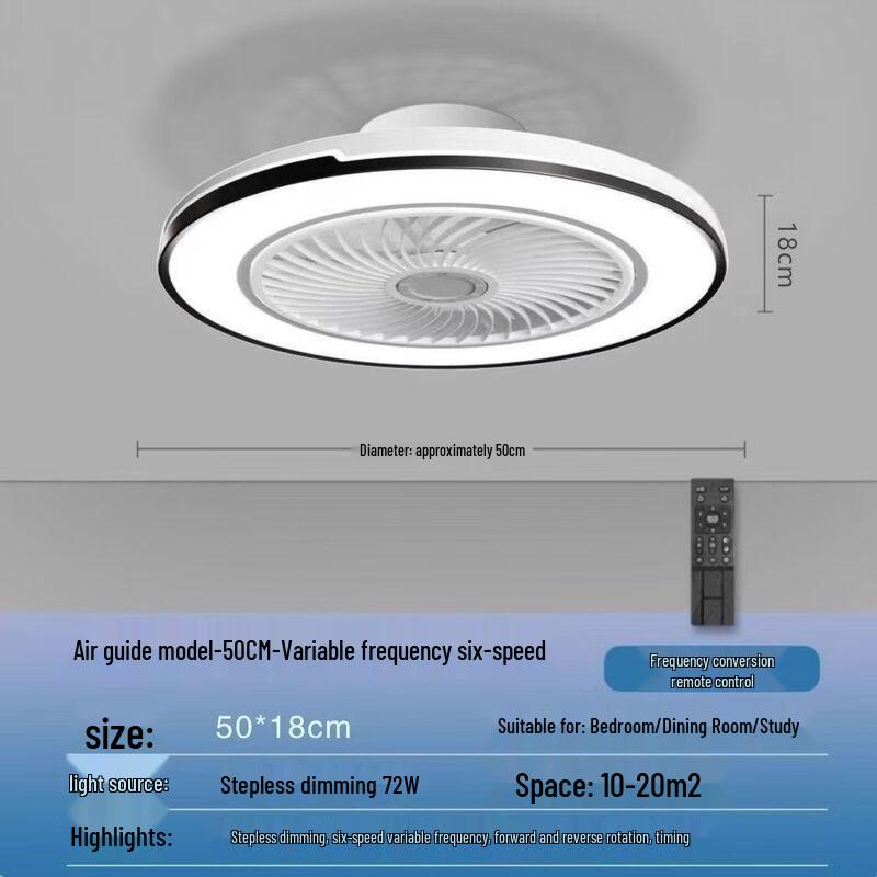 Modern Smart Ceiling Fan Light with App Control