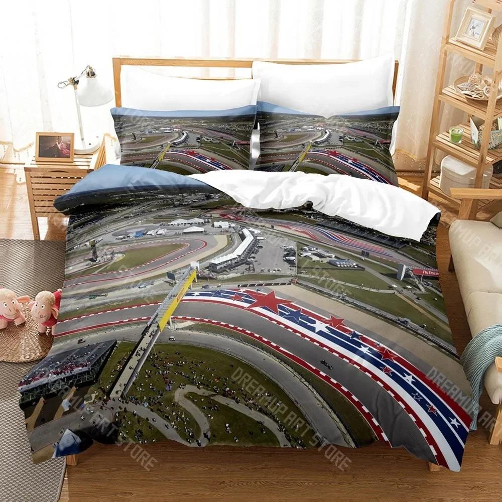 3D Print F1 Race Track Bedding Set Single Twin Full Queen King Size Bed Set Aldult Kid Bedroom Duvetcover Sets 3D  Bed Sheet