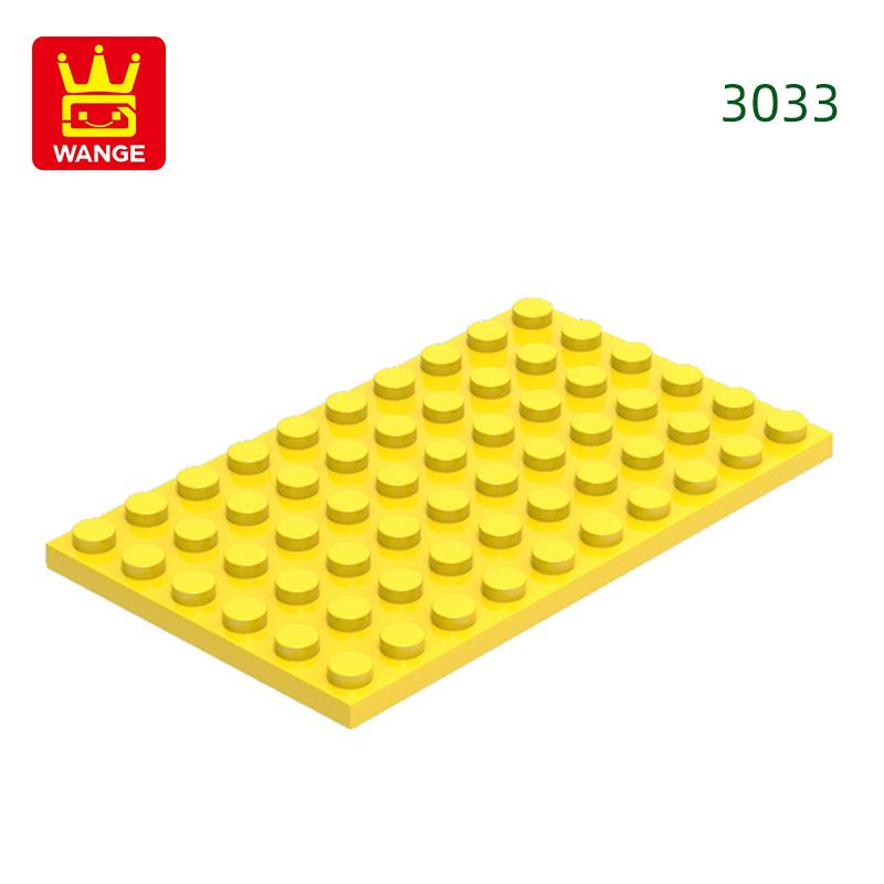 12Pcs/Lot 3033 6x10 Basic Plate Builidng Bricks Moc Parts Works With featuring Blocks DO IT YOURSELF Children's Assembly Playthings Gift Idea Box