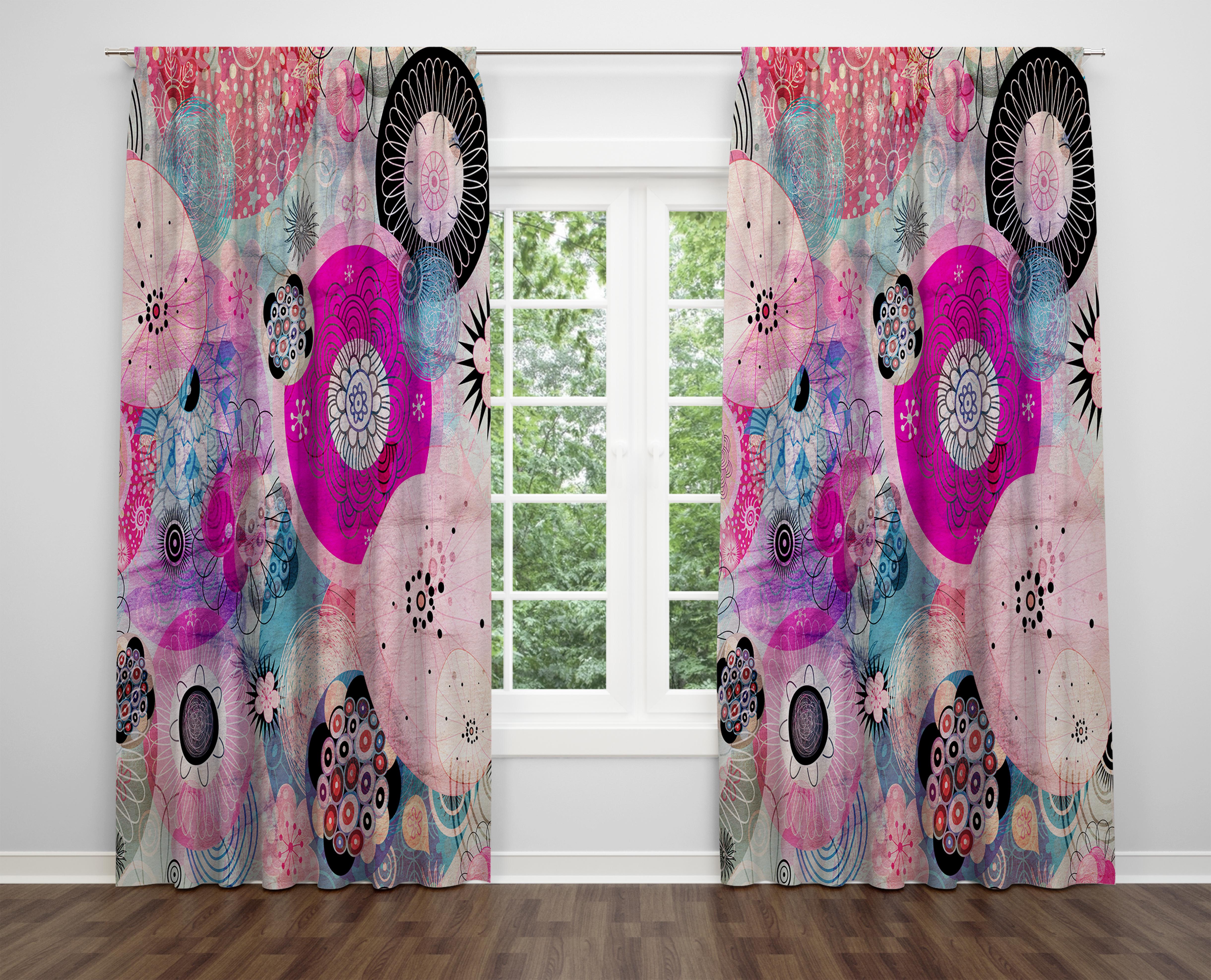 

Декоративний дизайн, високоякісна бавовняна тканина, ви можете вибрати одну або подвійну фіранку з крила 1 piece різнокольоровий