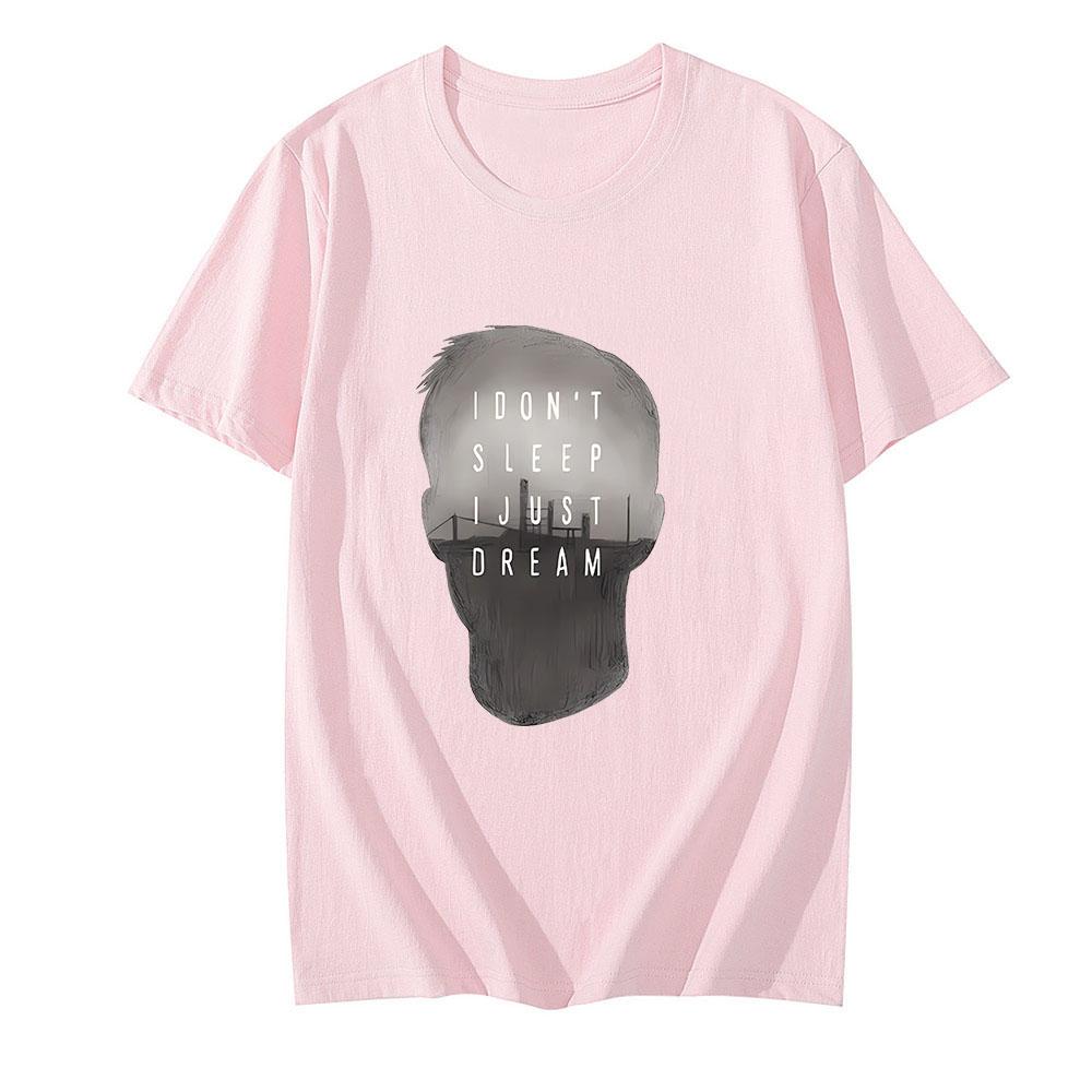 

Футболки «Настоящий детектив» и «Настоящий детектив» Essential Мужские модные футболки «Четыре сезона» Футболки из 100% хлопка с круглым вырезом High Street Graphic M розовый