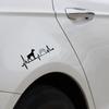14.2*6.2Cm Lovely Dog Paw Vinyl Car Sticker Stying Bumper Window Decal Ornament Auto Body Emblem Exterior Accessories