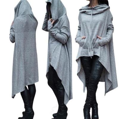 Kadın Ekose Kapüşonlu Sweatshirt Uzun Kollu Peluş Kışlık Üst Sıcak Rahat