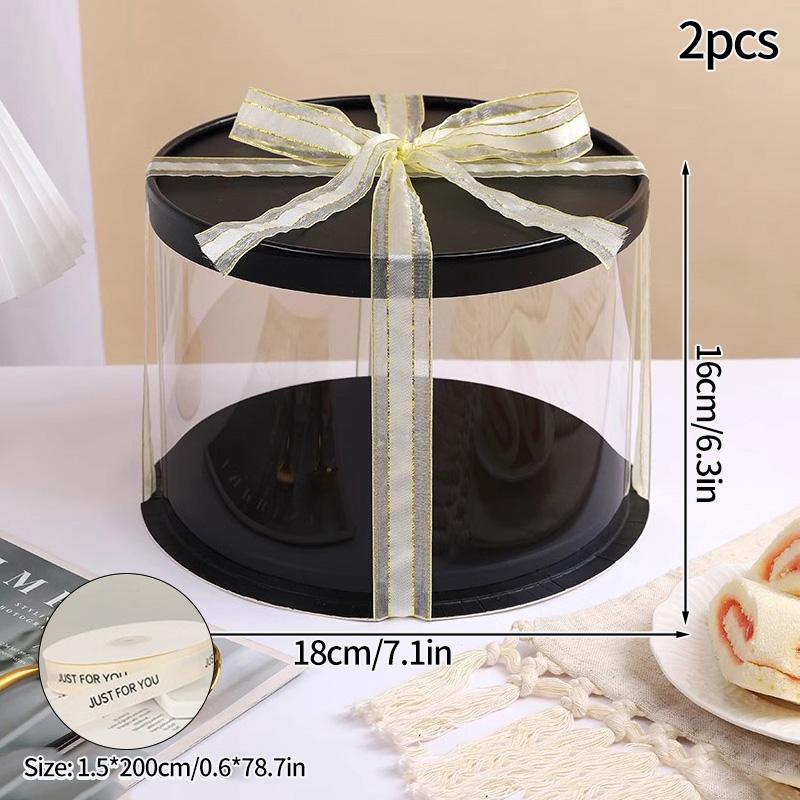 Transparent Cake Box Cake Packaging Boxes Clear Cake Boxes Gifts Birthday Bag Accessorie Wedding Birthday Party Gift Box