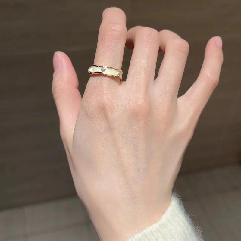 Butterfly Ring with Adjustable Opening, Niche Design, High Class, Colorful Enamel Light Luxury Ring, Summer Daily Jewelry Hand Jewelry Gift