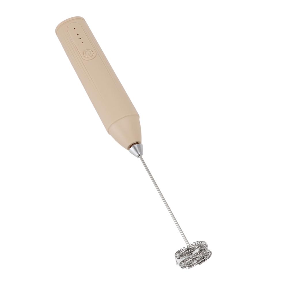 Milk Frother Cordless Rechargeable Handheld Drink Mixer for Coffee Stirring Milkshake Whisking
