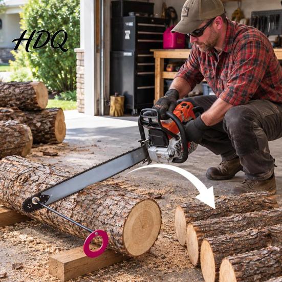 Adjustable Log Measuring Tool Chainsaw Cutting Guide Marker Shaft Improve Accuracy Tool Magnetic Marking Create More Consistent Lengths for Firewood