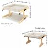 Lit de fenêtre pour chat avec cadre en bois Coussin en peluche Hamac pour chat Meubles pour animaux de compagnie Perchoir pour chat Hamac Utilisation à domicile
