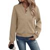 2024 New Autumn Long Sleeve Zipper Cardigan Solid Color Jacket