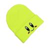 1pcs New Autumn Winter Bonnets Beanie Hats Cute Smiley Face Big Eyes Embroidered Knitted Hats Unisex Warm Knit Hats Five Colors