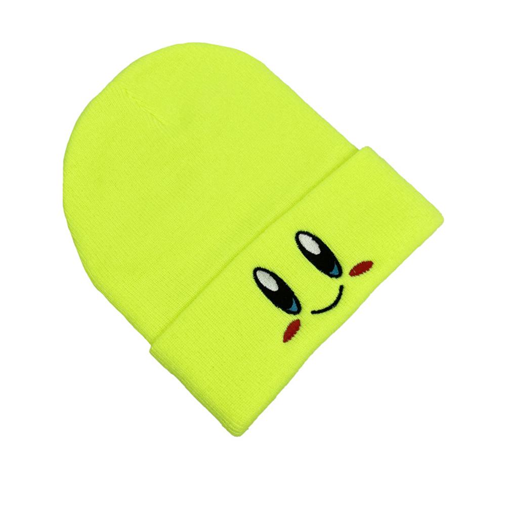 1pcs New Autumn Winter Bonnets Beanie Hats Cute Smiley Face Big Eyes Embroidered Knitted Hats Unisex Warm Knit Hats Five Colors