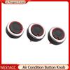 Aluminum Alloy Car Air Conditioning Knob AC Heat Control Switch Button Knob for Peugeot 307 CITROEN C4 C-TRIOMPHE