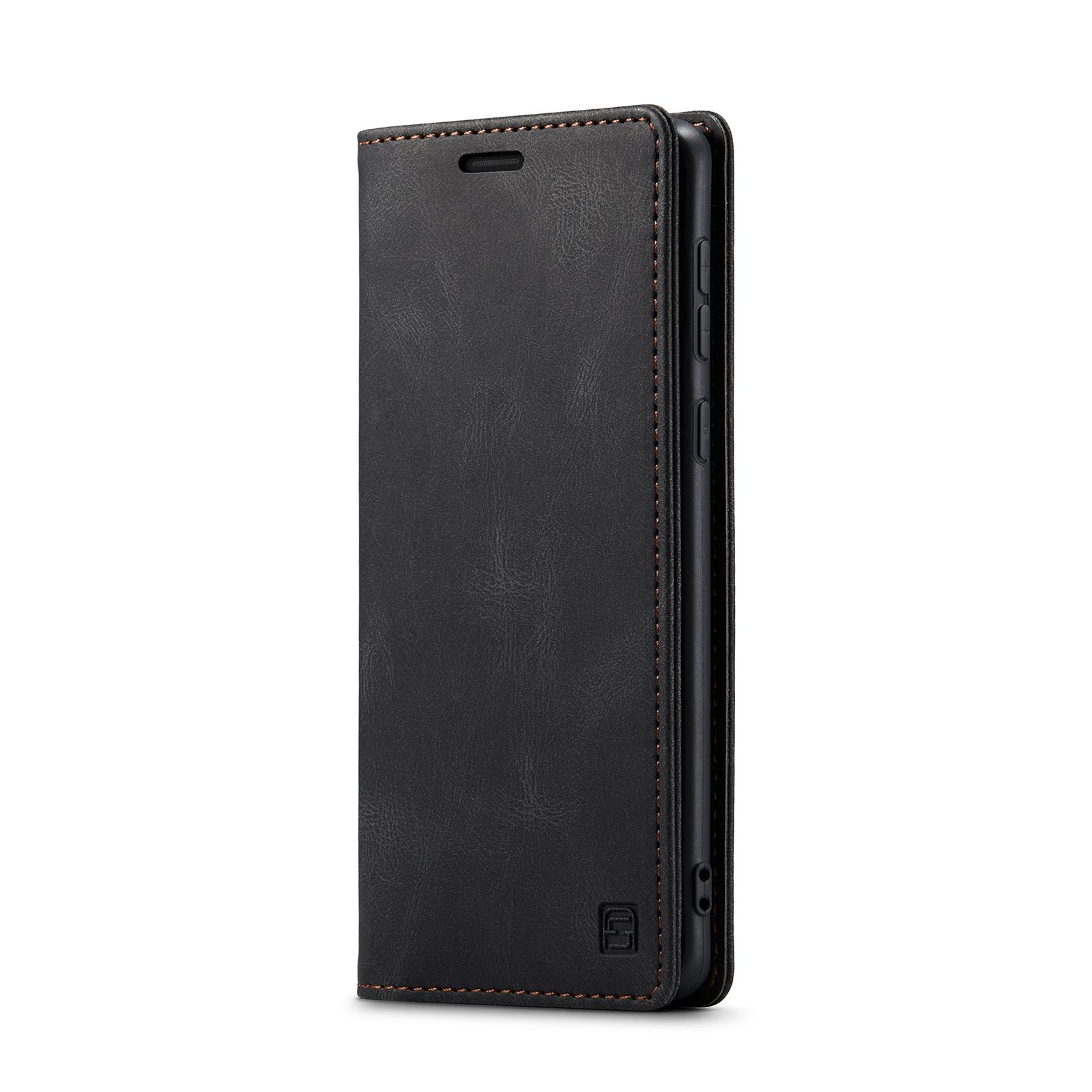 

For Huawei P50E/Huawei P50 4G Wallet Case AUTSPACE A01 Leather Stand Cover with RFID Blocking Card Holder Black