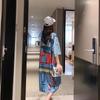 Women T-shirt Dress Plus Size Long Dress Cartoon Home Nightdress