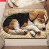Beagle Puppy Carpet Suitable for Bedroom, Living Room, Foyer, Cute Beagle Dog Floor Mat Outdoor Use Rooms Soft 2D Flat Printing