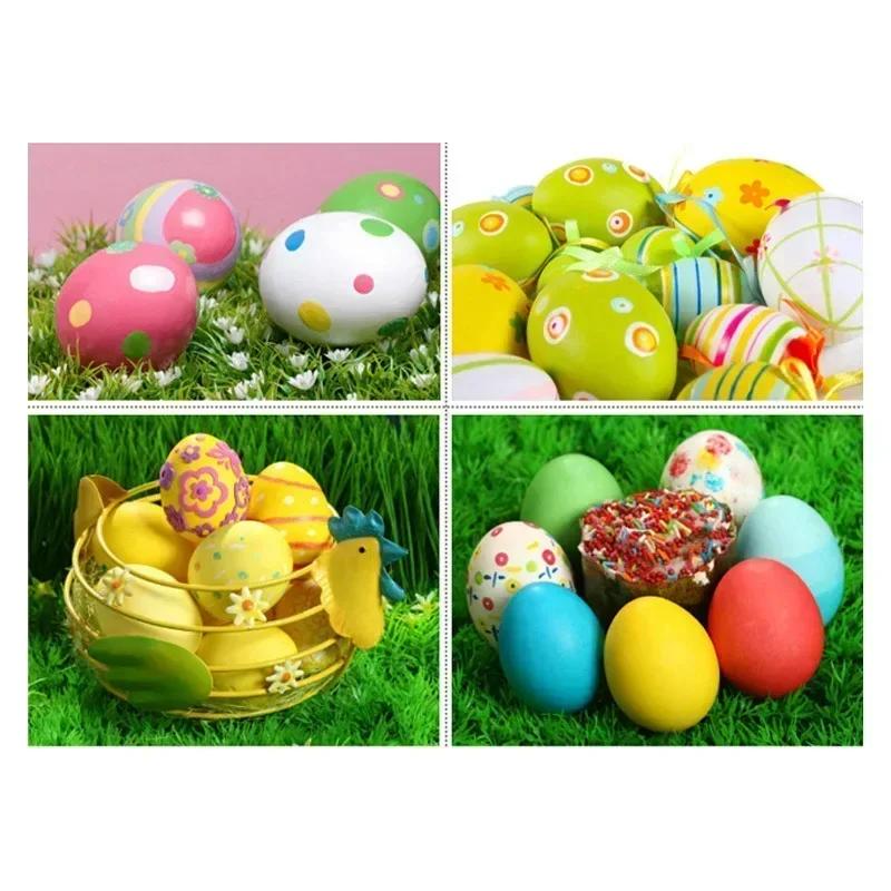 New Simulated Eggs 30pcs/set Children's Toy Eggs DIY Painted Plastic Hollow Fake Egg Kindergarten Teaching Aids Festival Gifts