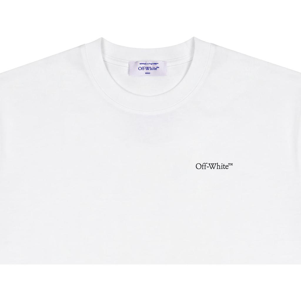 Off-White Ss26 American Street Style Gradient Graffiti Arrow Design Fashion Light Luxury Trendy Versatile Short Sleeve T-Shirt OFFTEGLOG327Q