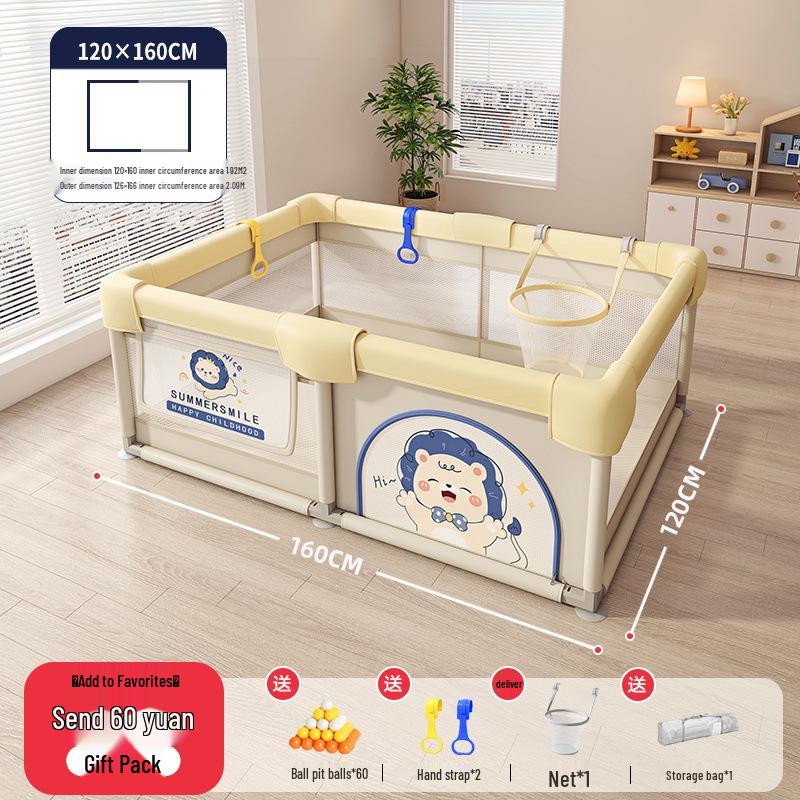 Indoor Baby Playpen & Crawling Mat: Safe Protective Fence & Walker