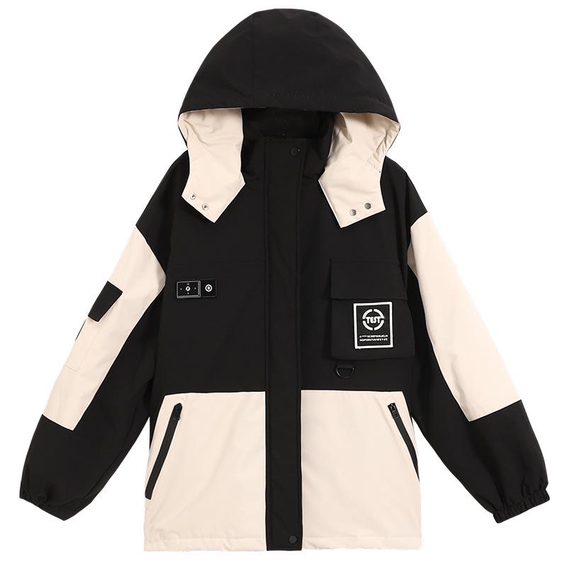 2024 Girls' Winter 3-in-1 Down Jacket - Windproof, Waterproof, Detachable for Big Kids