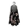 Women's Summer Casual Off Shoulder Print  Tie Loose Dress