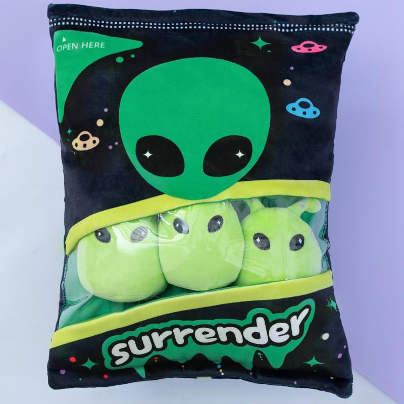 Alien Toy Plush Soft Stuffed Pillow With Pp Cotton Filling For Decor Room