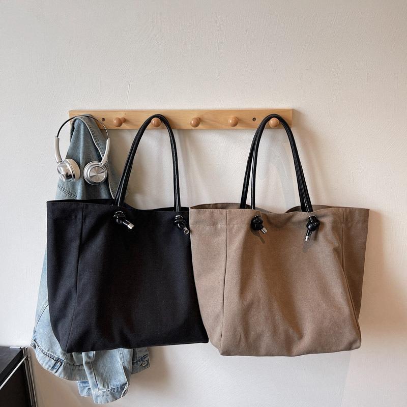 Simple Canvas Large-capacity Portable Tote Bag, New Retro High-end Child and Mother Bag, Shoulder Bag.