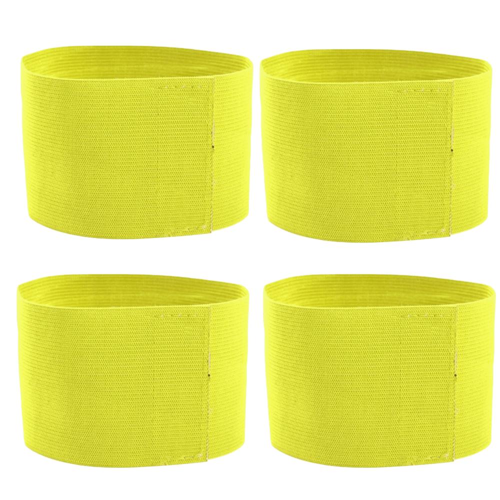 4PCS Breathable Soccer Armbands Elastic Sports Armbands Professional Captain Armbands Volleyball