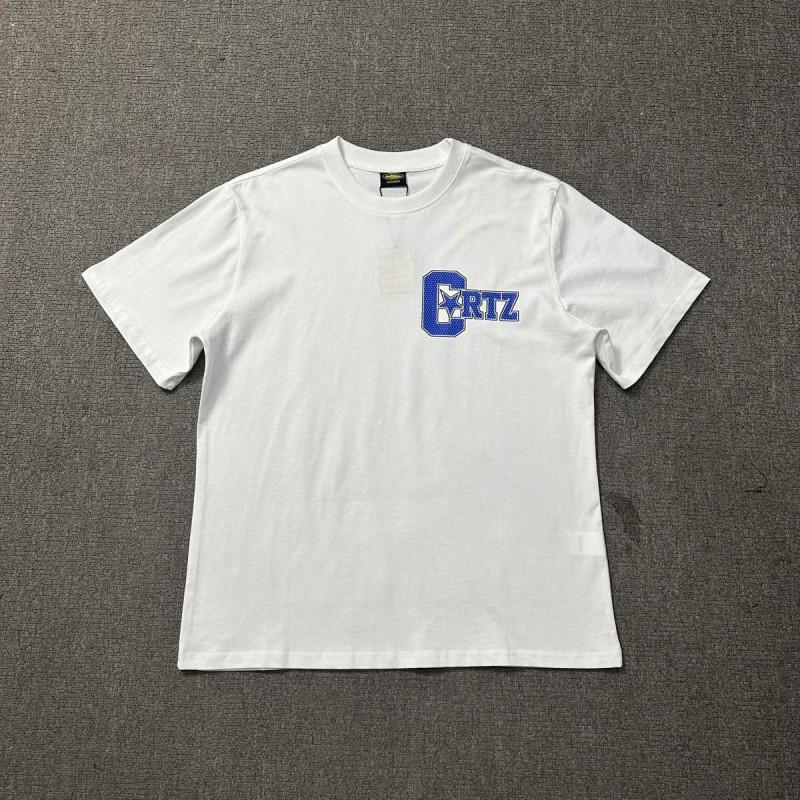 Corteiz Short Sleeve T-Shirt Mens Loose Fit Graphic Print Crew Neck Casual Streetwear Tee