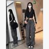 Retro Spicy Girl Hip Hop Wide-Leg Cargo Joggers