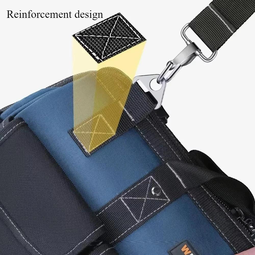 Durable Tool Kit Electrician Bag Sturdy Large Capacity Durable Wear Resistant Waterproof Repair Toolkit Outdoor PortableTote Bag