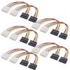 Audiophile SATA Power Conversion SATA Power Straight To IDE Set Cable, (15-Pin) Converter, 10-Piece