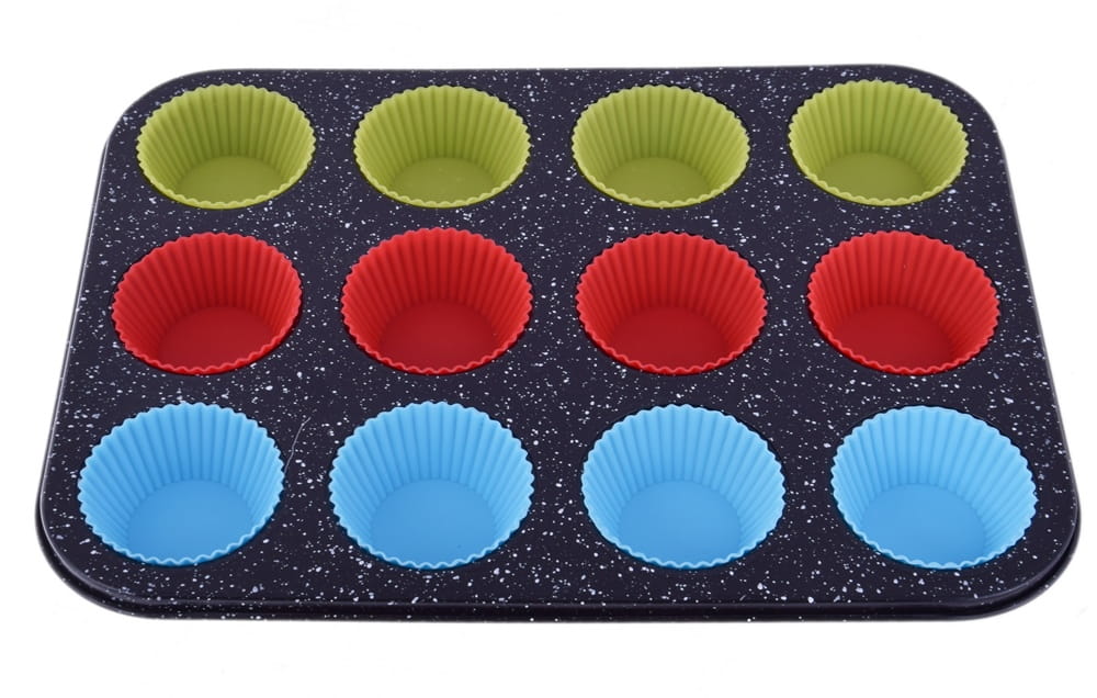 Marbled Muffin Tray + 12 Silicone Muffins
