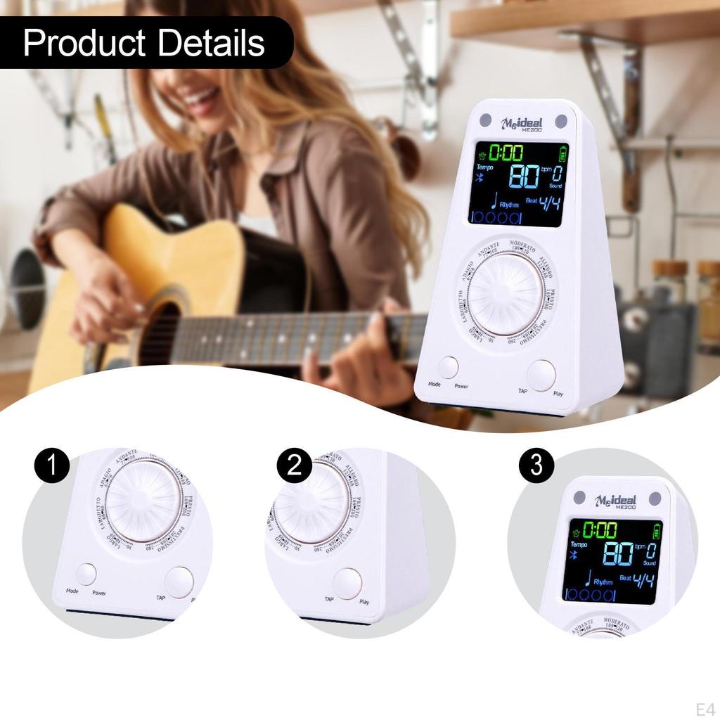 Digital Metronome for Piano Beat Tempo Adjustable Control with Timer Birthday Electronic
