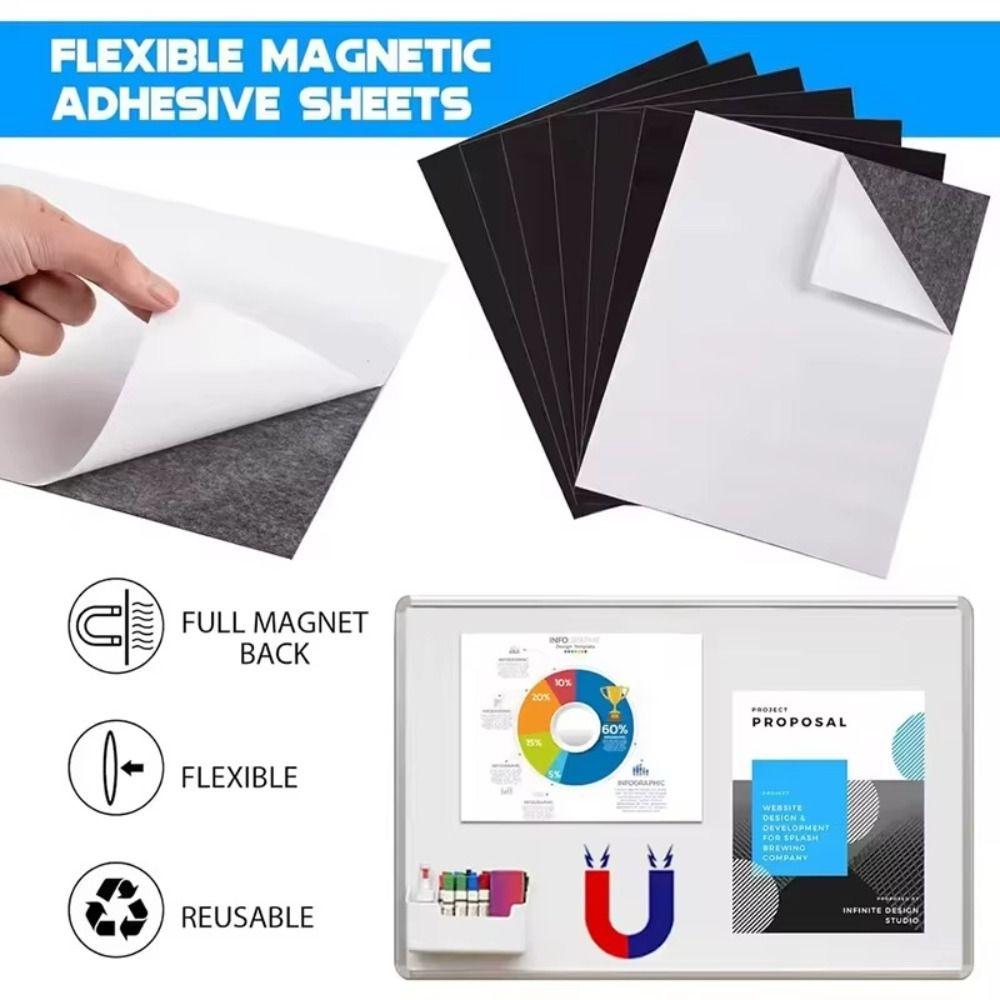 Flexible Magnetic Mat Sheets A4 Rubber Magnet New Magnet Sheet Fridge Crafts Photo Picture Decor