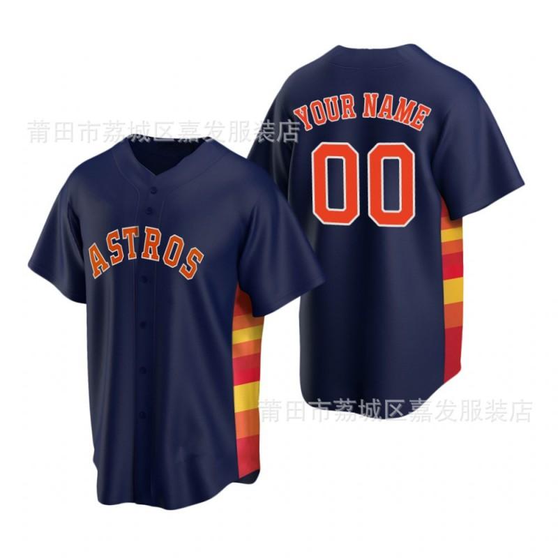 Mens Cotton Baseball Jersey Short Sleeve Embroidered Shirt Space Theme Unisex Top
