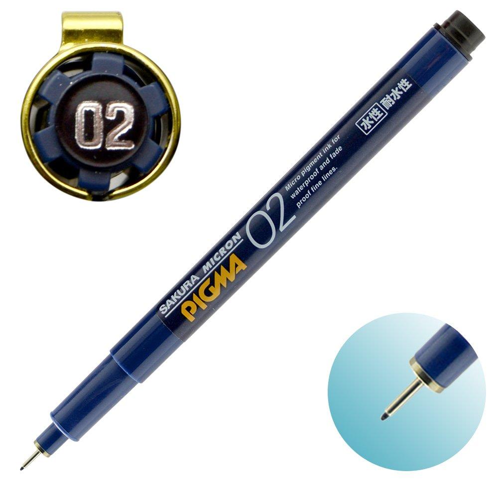 Sakura Black Cray-Pas Water-Based Marker, Pigma, 0.2mm, ESDK02#49,